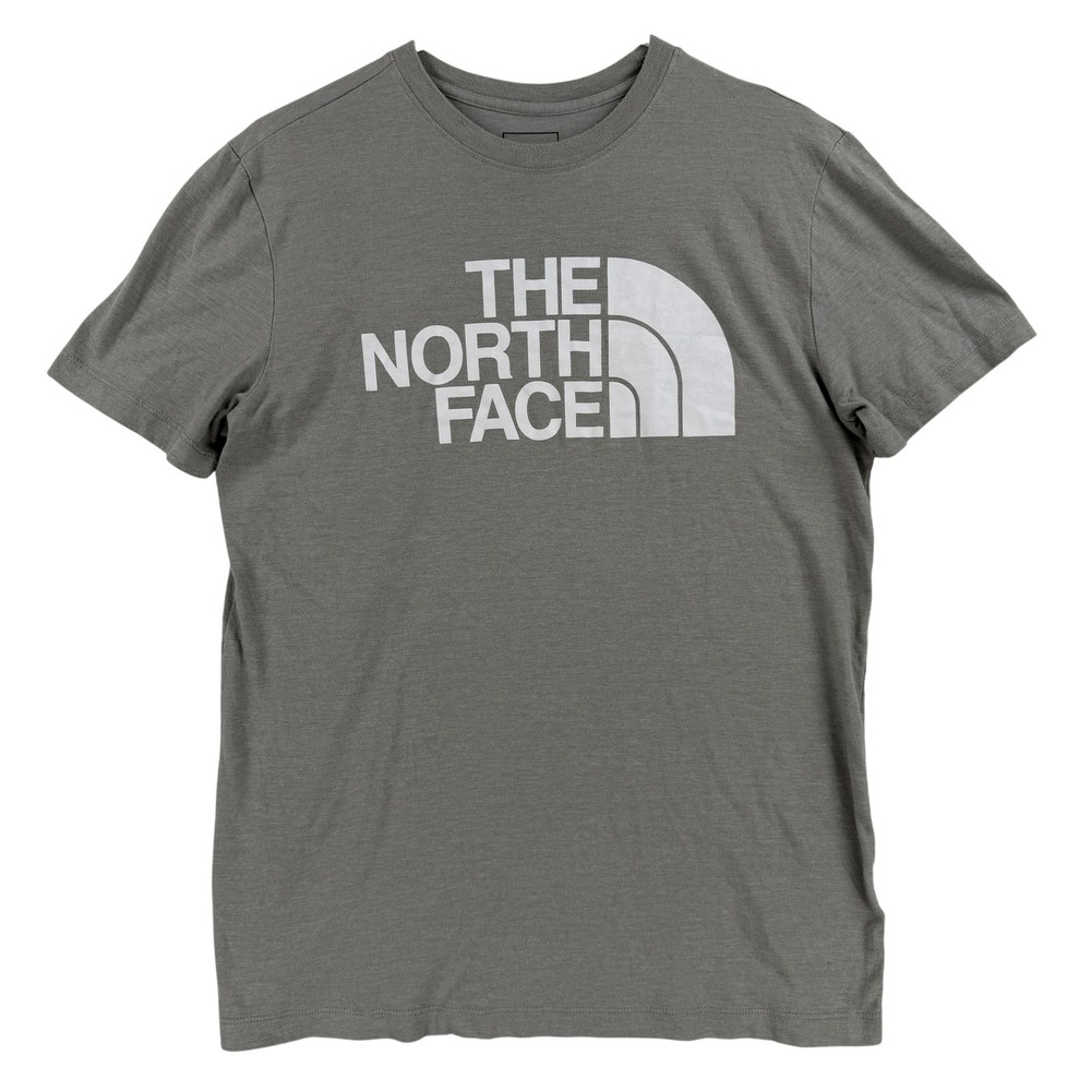 The North Face Shirt Mens Medium Gray Logo Graphic Tee T-Shirt Outdoor Hiking